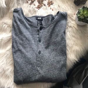 grey quarter length shirt